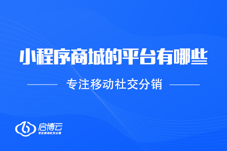 小程序商城的平臺有哪些，應(yīng)該如何選擇？